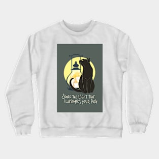 Spark Your Light - gray Crewneck Sweatshirt